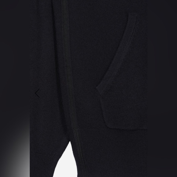 NWT The Kooples Cashmere and Wool Hoodie Sz M & Pants Sz L Set Black Oversized - Picture 10 of 16